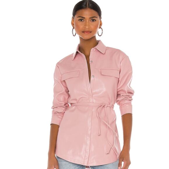 Lovers and Friends Roxanne Shirt in Baby Pink NWT Size Small - Picture 1 of 3